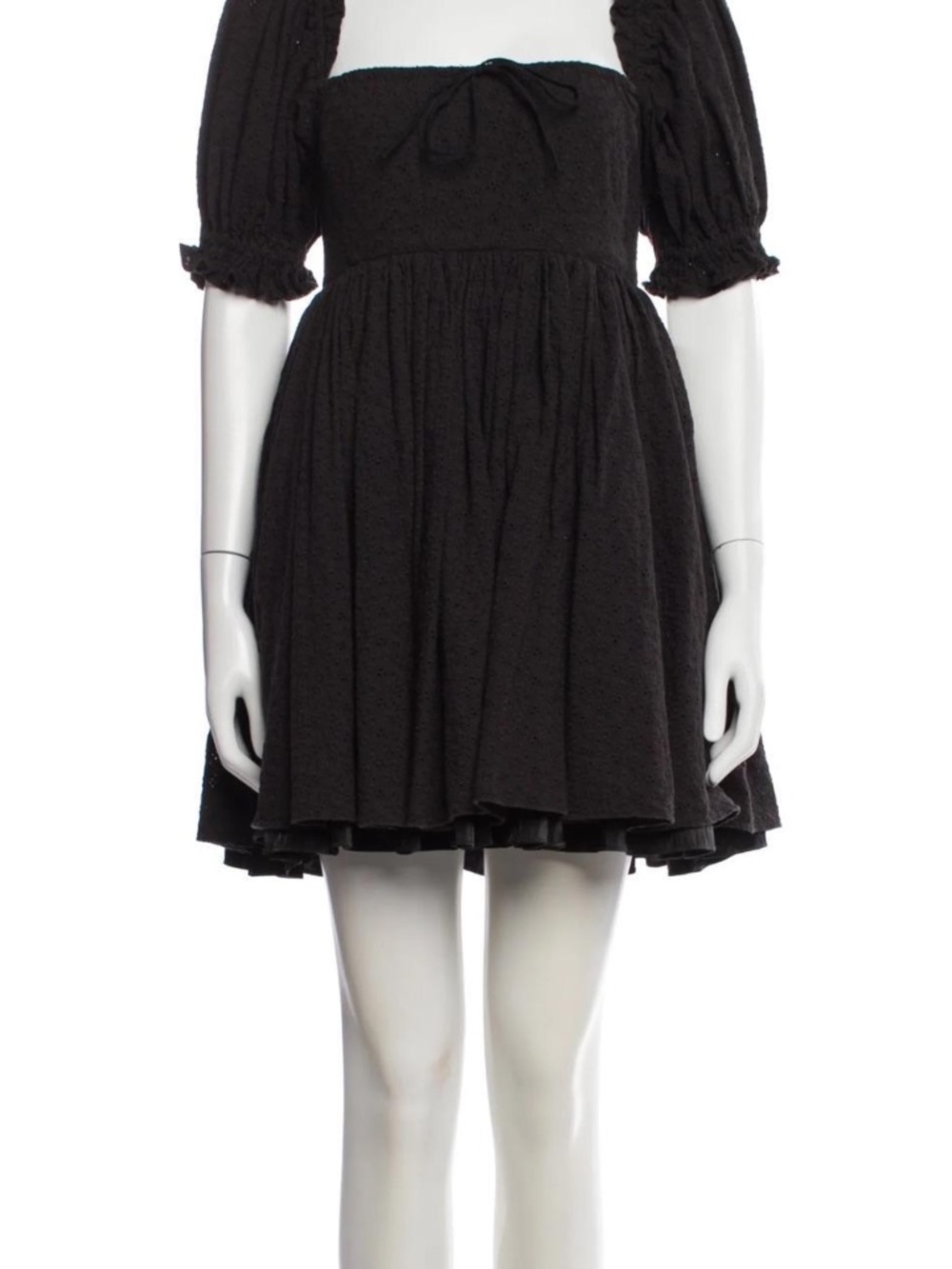 Selkie black cotton babydoll